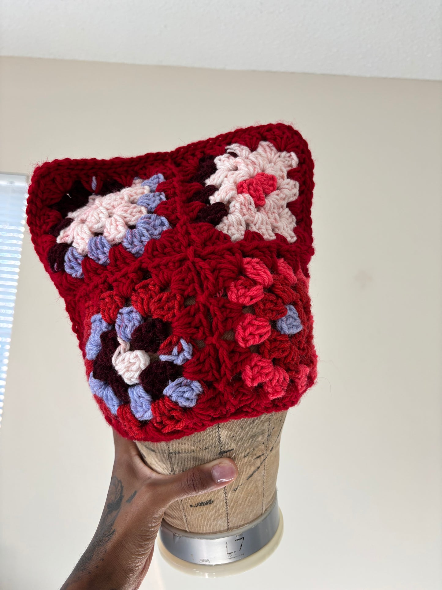 Granny cat beanie